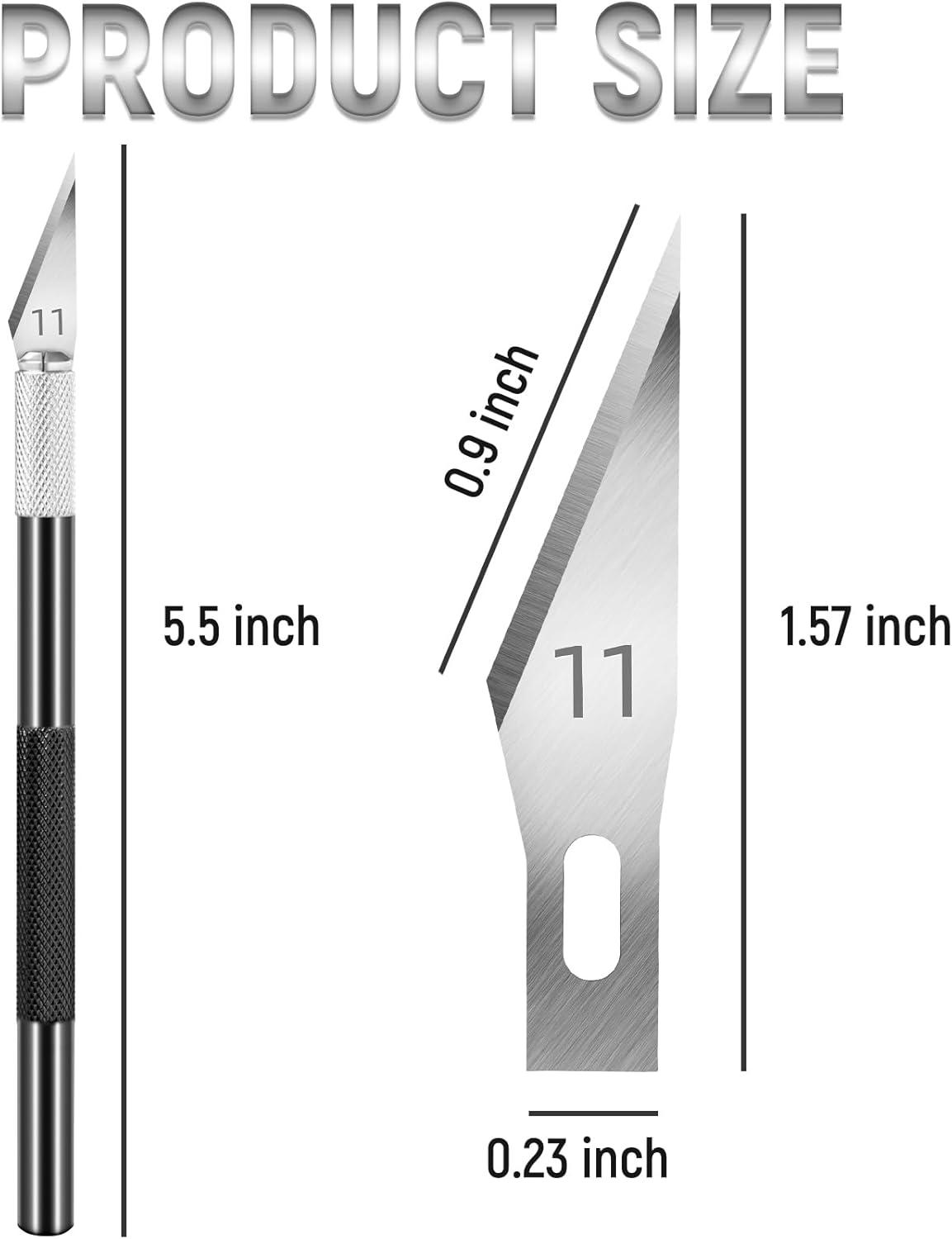 image:image10 Pack Exacto Knife Set Precision Craft Knife Hobby Knife Art Knife with Sharp Blades for Paper Cutting Carving Scrapbooking and DIY PurpleBlack