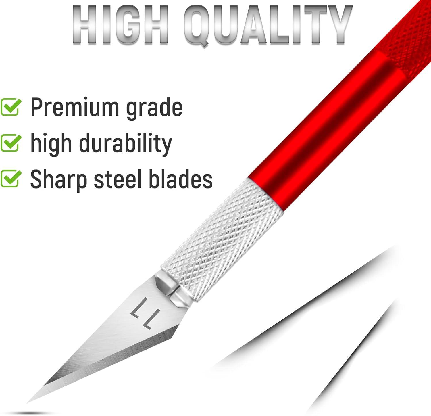 image:image10 Pack Exacto Knife Set Precision Craft Knife Hobby Knife Art Knife with Sharp Blades for Paper Cutting Carving Scrapbooking and DIY PurpleMulticolored