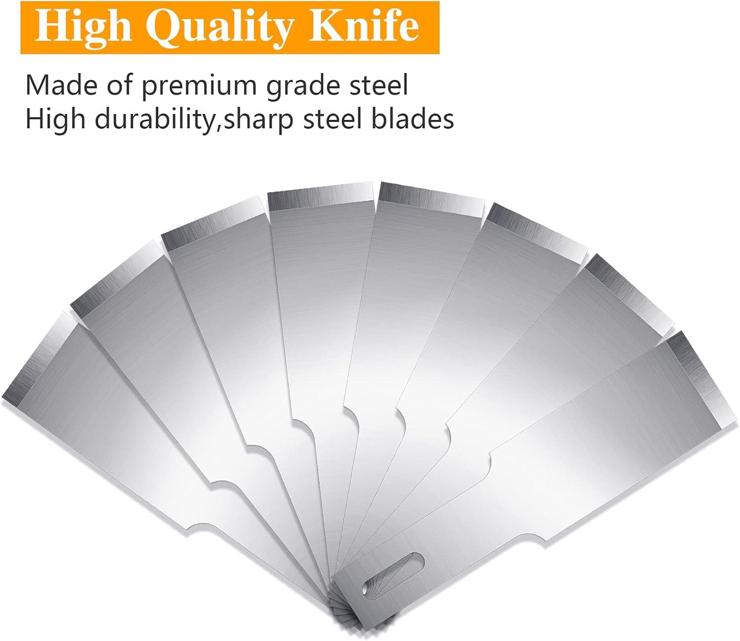 image:image100 Pack Craft Hobby Blades 2 Craft Knife Blades Refill Hobby Knife Replacement Blade with Storage Box for Art and Crafting Scrapbooking Supplies Cutting Caving Stencil17
