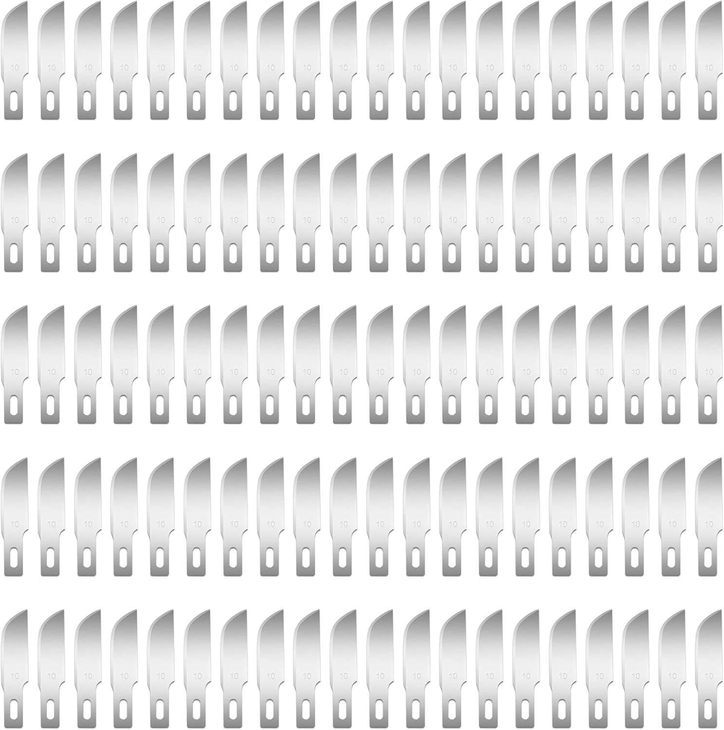 image:image100 Pack Craft Hobby Blades 2 Craft Knife Blades Refill Hobby Knife Replacement Blade with Storage Box for Art and Crafting Scrapbooking Supplies Cutting Caving Stencil10