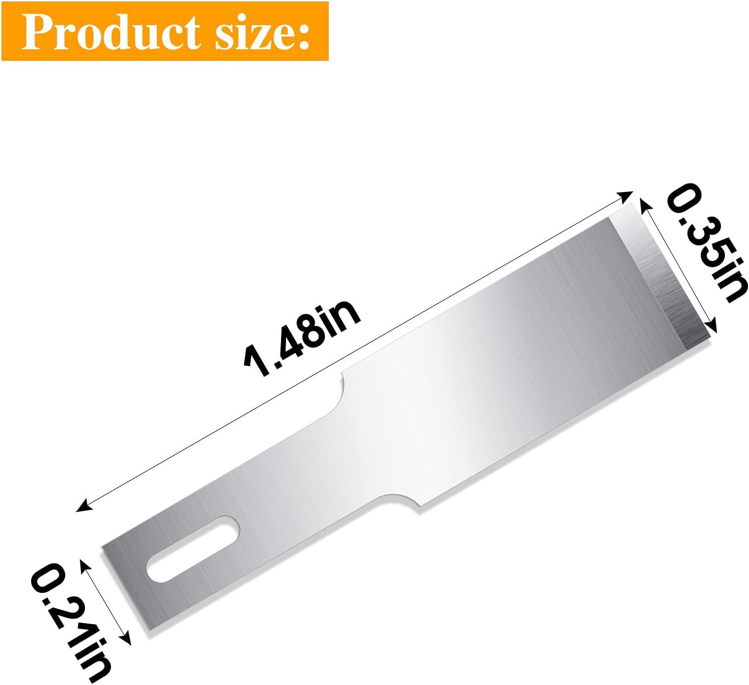 image:image100 Pack Craft Hobby Blades 2 Craft Knife Blades Refill Hobby Knife Replacement Blade with Storage Box for Art and Crafting Scrapbooking Supplies Cutting Caving Stencil17