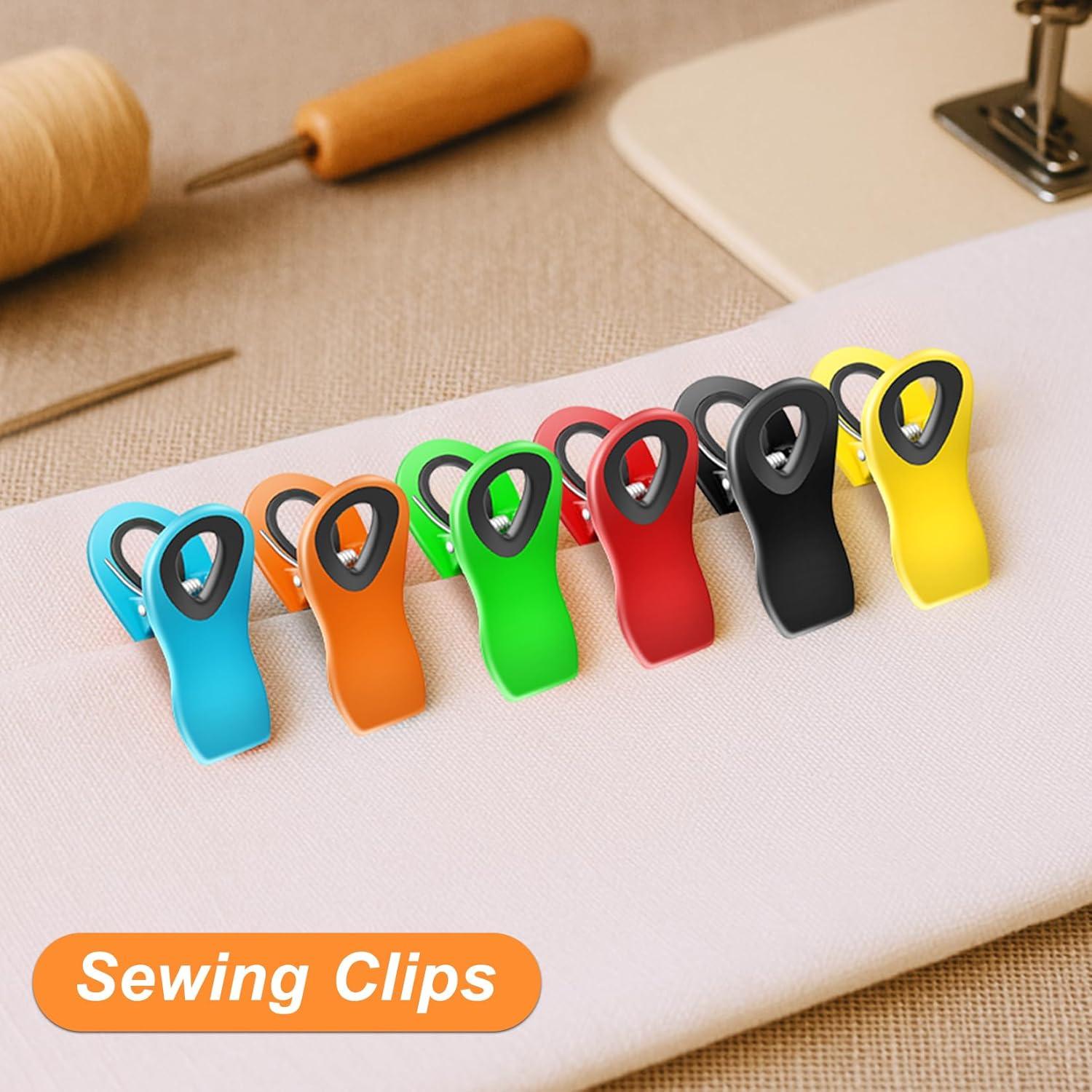 image:image12 Pack Chip Clips Bag Clips Magnetic Bag Clip for Food Storage Heavy Duty Plastic Food Clip for Chips Snack Kitchen Refrigerator Garden Sewing Fabric Clothes Pins12 Pack