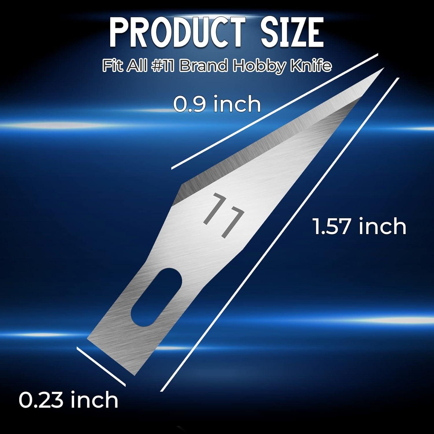 image:image120 Pack Exacto Knife Blades 11 Craft Knife Blades Replacement Exacto Blade 11 Hobby Knife Blade Refills for Art Craft Scrapbooking Cutting Carving120 Pack