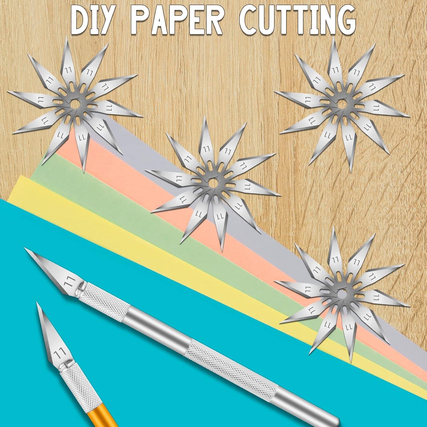 image:image120 Pack Exacto Knife Blades 11 Craft Knife Blades Replacement Exacto Blade 11 Hobby Knife Blade Refills for Art Craft Scrapbooking Cutting Carving120 Pack