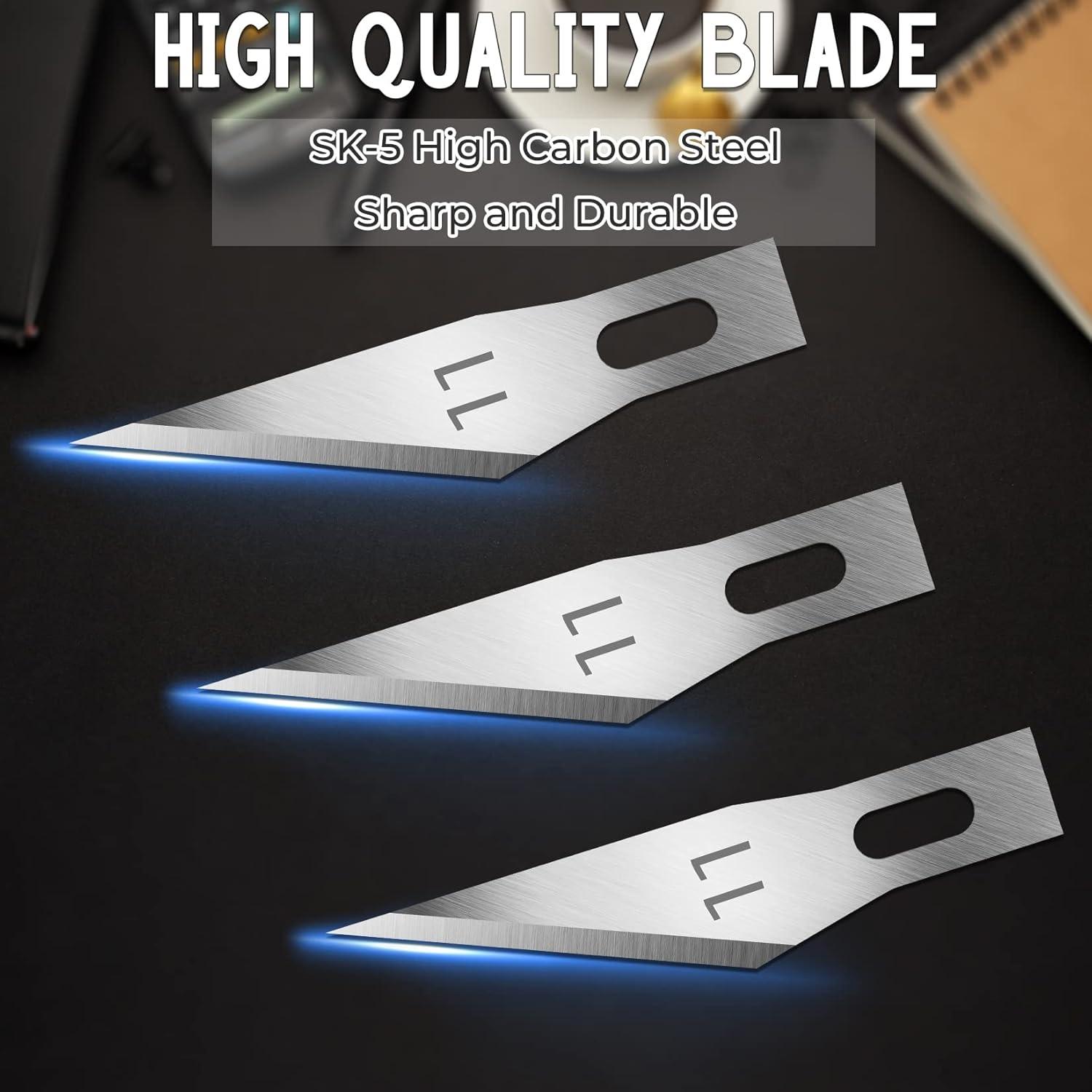 image:image120 Pack Exacto Knife Blades 11 Craft Knife Blades Replacement Exacto Blade 11 Hobby Knife Blade Refills for Art Craft Scrapbooking Cutting Carving120 Pack