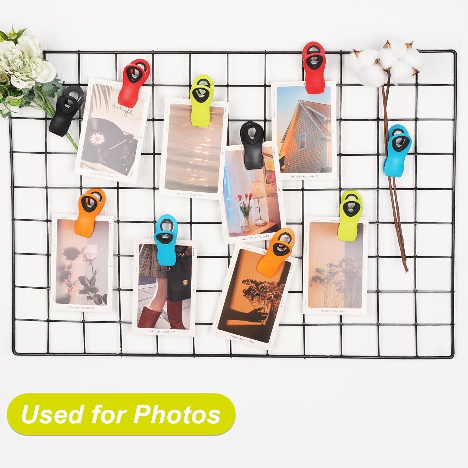 image:image16 Pack Chip Clips Bag Clips Office Paper Clamps Multicolor Magnetic Clip for Food Packages Multipurpose Plastic Clip for Food Snack Refrigerator Kitchen Paper Binder Clips20 Packmr1