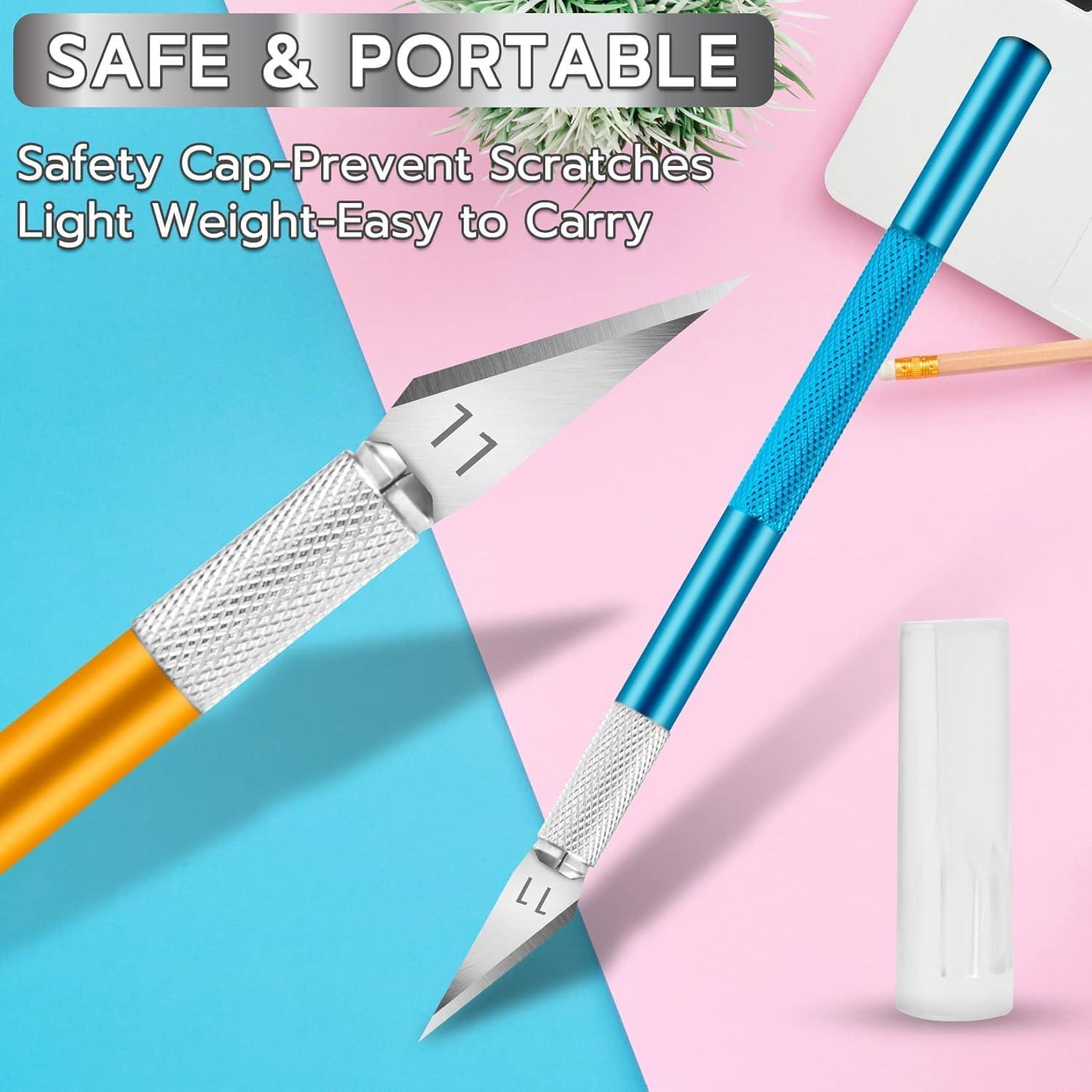 image:image24 Pack Exacto Knife Set Craft Knife Precision Hobby Knife Kit for DIY Cutting Pumpkin Carving Trimming ScrapbookingMulticolor