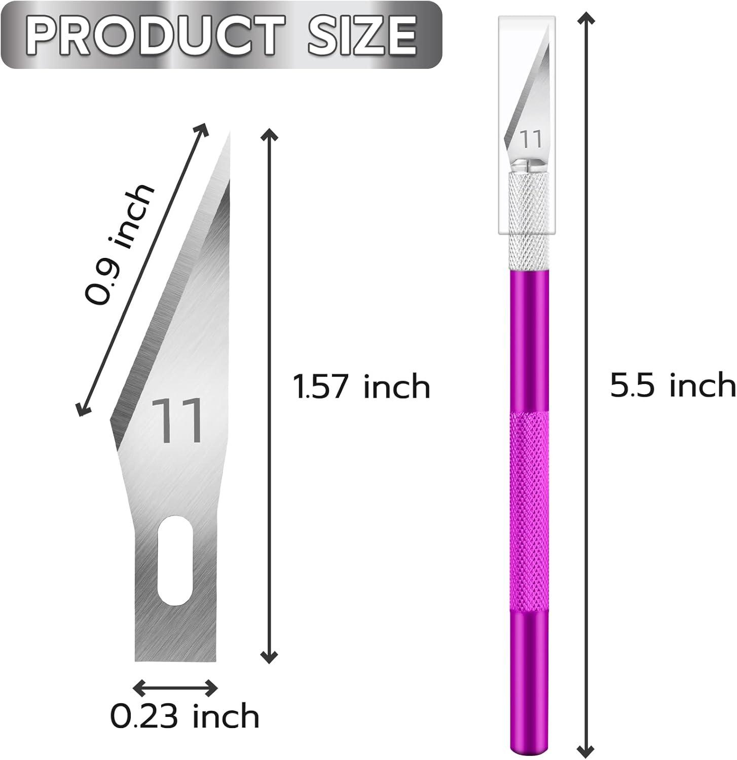 image:image24 Pack Exacto Knife Set Craft Knife Precision Hobby Knife Kit for DIY Cutting Pumpkin Carving Trimming ScrapbookingMulticolored
