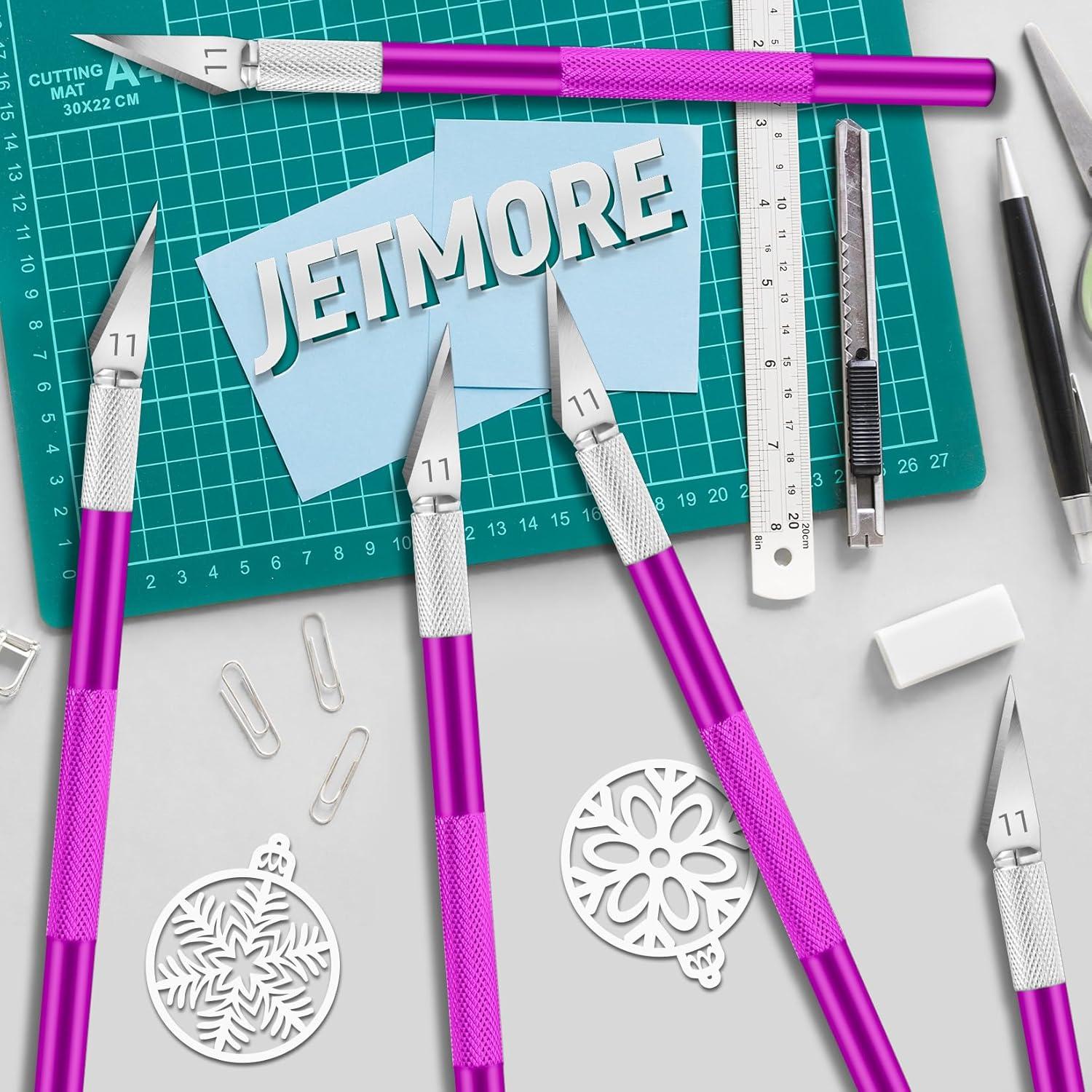 image:image24 Pack Exacto Knife Set Craft Knife Precision Hobby Knife Kit for DIY Cutting Pumpkin Carving Trimming ScrapbookingPurple