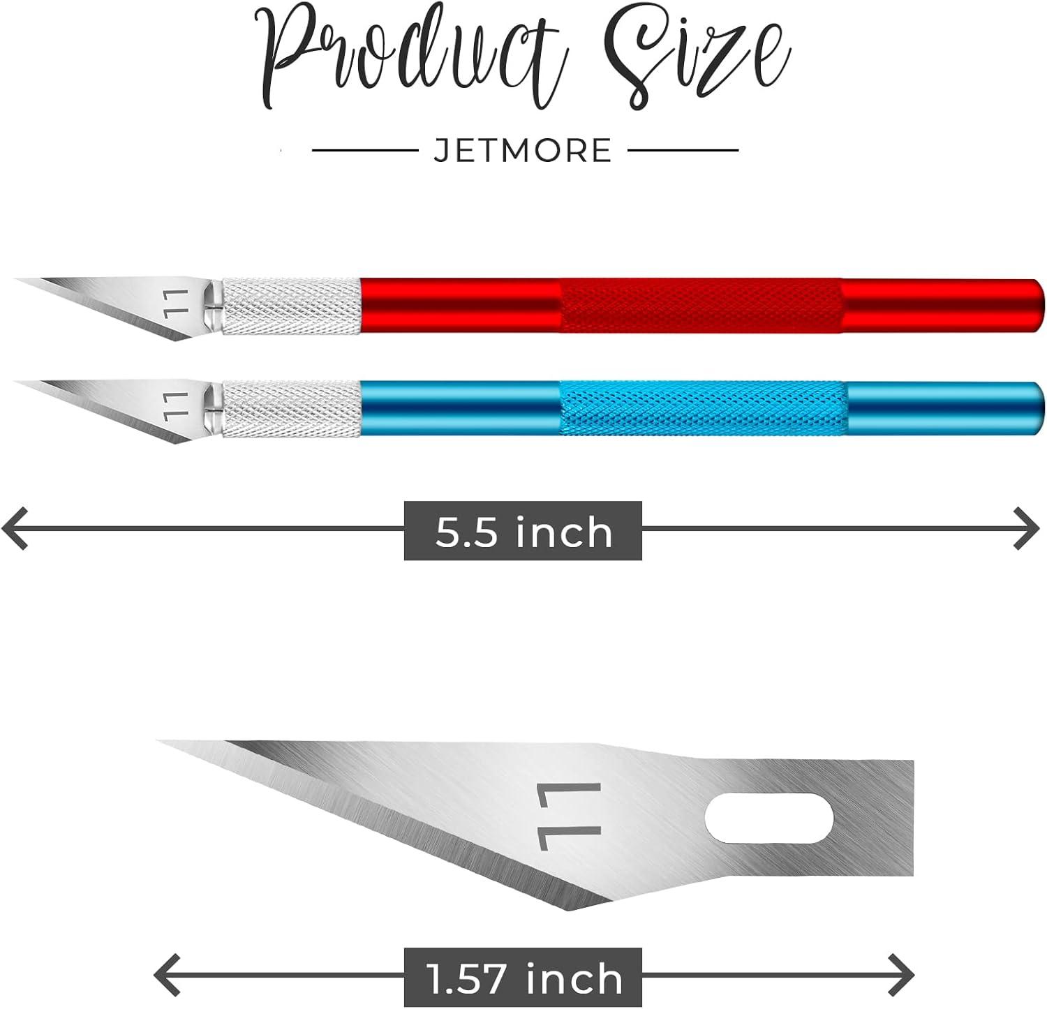 image:image72 Pack Exacto Knife Craft Knife Kit Precision Hobby Knife Exacto Knife Set 2 Handles Knifes amp 70pcs 11 Hobby Knife Blades with Storage Case for DIY Art Work Cutting Carving