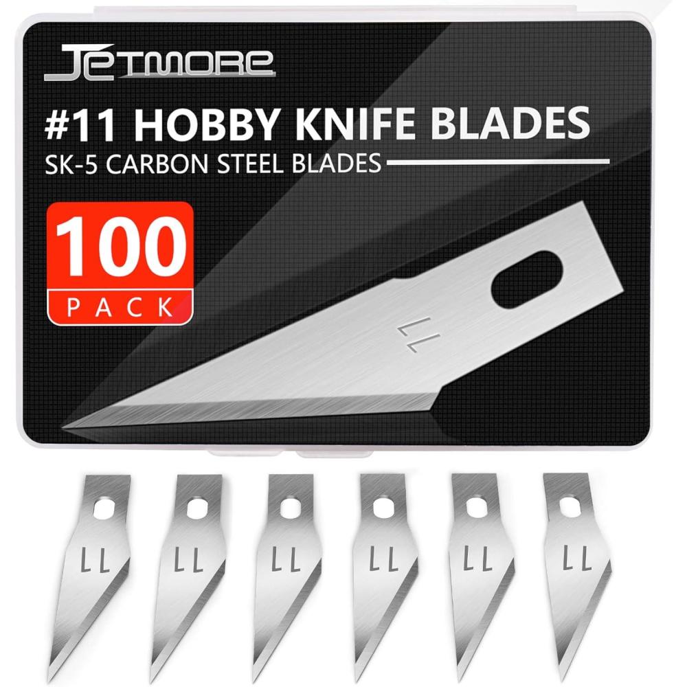 image:image100 Pack Craft Hobby Blades 2 Craft Knife Blades Refill Hobby Knife Replacement Blade with Storage Box for Art and Crafting Scrapbooking Supplies Cutting Caving Stencil11