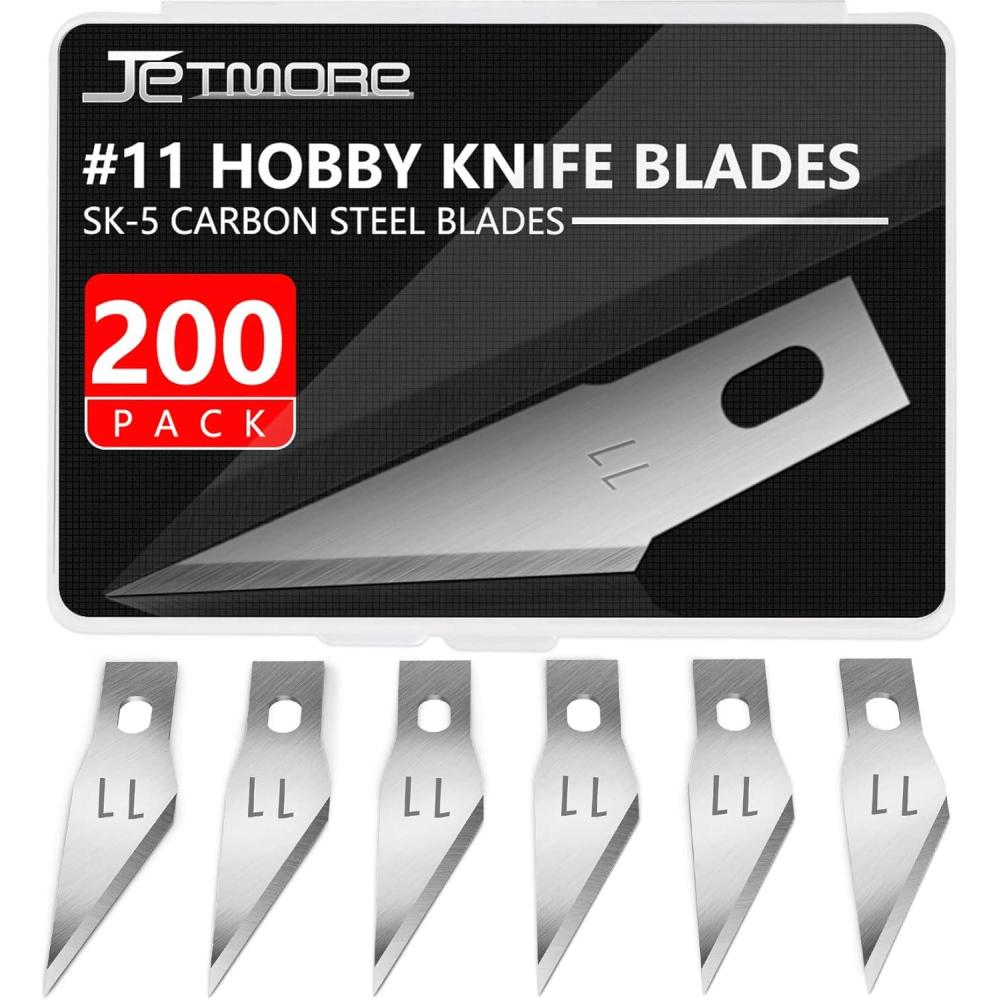 image:image120 Pack Exacto Knife Blades 11 Craft Knife Blades Replacement Exacto Blade 11 Hobby Knife Blade Refills for Art Craft Scrapbooking Cutting Carving200 Pack