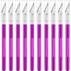image:image24 Pack Exacto Knife Set Craft Knife Precision Hobby Knife Kit for DIY Cutting Pumpkin Carving Trimming ScrapbookingPurple