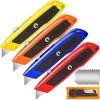 image:imageBox Cutter 2 Pack Pink Utility Knife Durable Razor Knife Box Opener with 10 SK5 Blades Exacto Knife Cardboard Cutter Box Cutter Retractable Perfect Package Opener for Home OfficeMulticolor