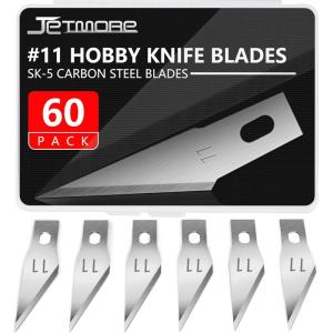 120 Pack Exacto Knife Blades 11, Craft Knife Blades Replacement, Exacto Blade 11, Hobby Knife Blade Refills for Art, Craft, Scrapbooking, Cutting, Carving(60 Pack)