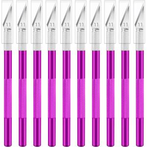 24 Pack Exacto Knife Set, Craft Knife, Precision Hobby Knife Kit for DIY Cutting, Pumpkin Carving, Trimming, Scrapbooking(Purple)